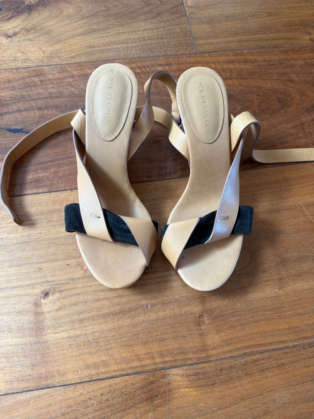 See by Chloe Wedge Sandals Sz 37.5